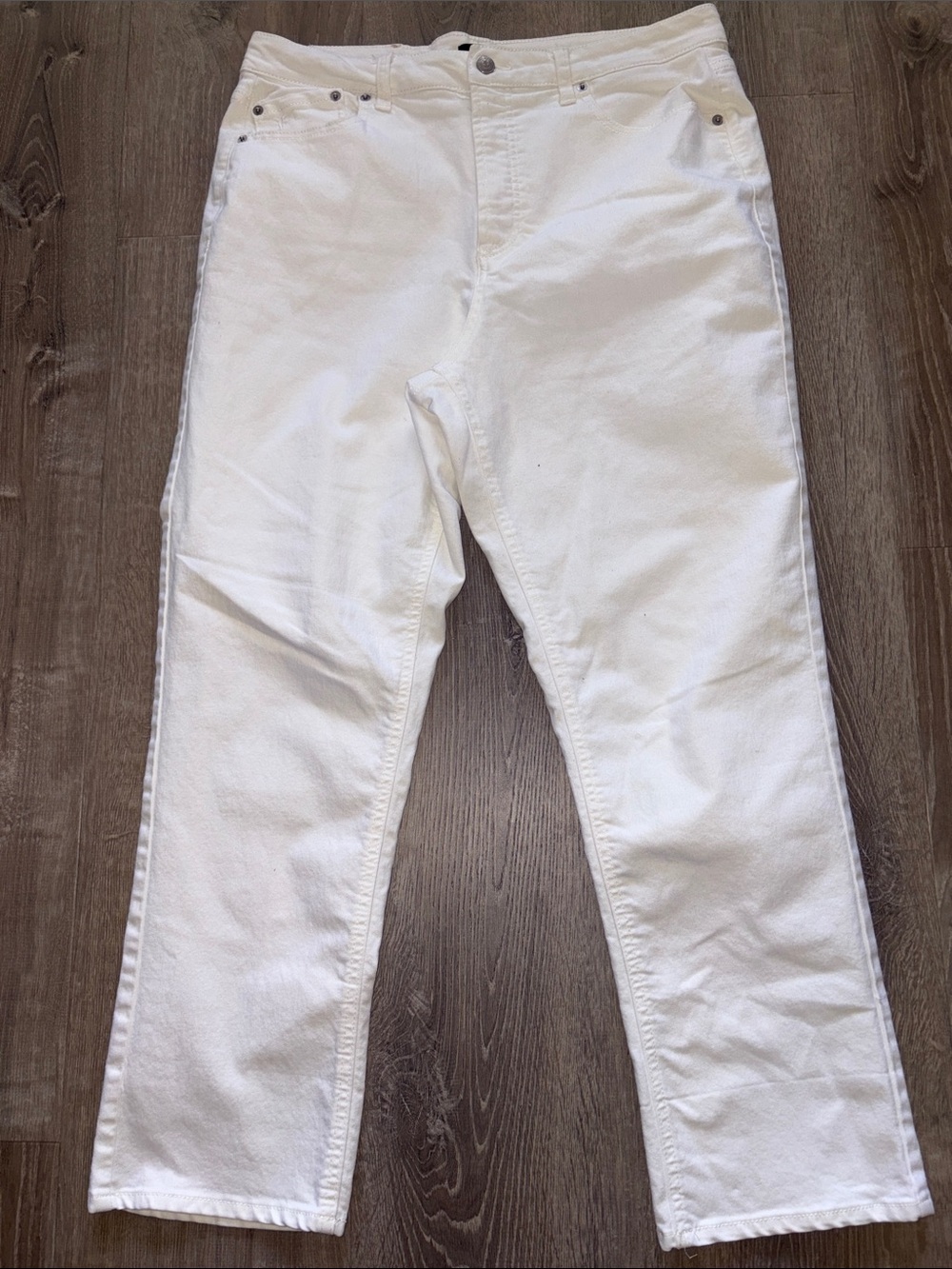 Frye White Straight-Leg Jeans